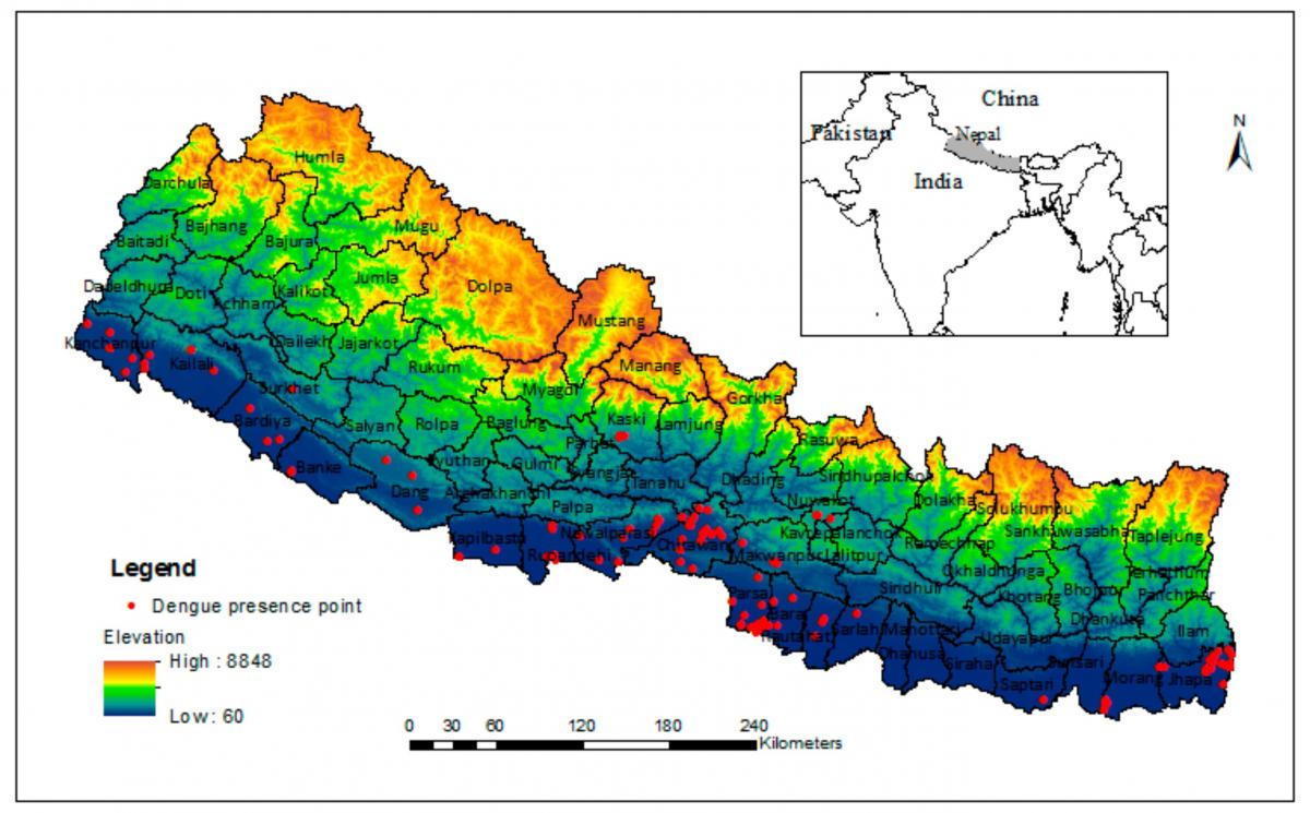 แผนที่ของแสงธรรมชาติสภาพอากาศ