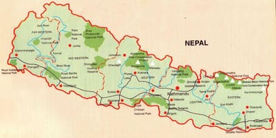 แผนที่ของจากเนปาลงั้นหร railway butwal