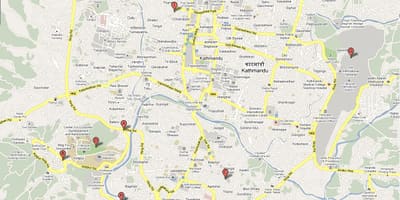 แผนที่ของ ktm จากเนปาลงั้นหร